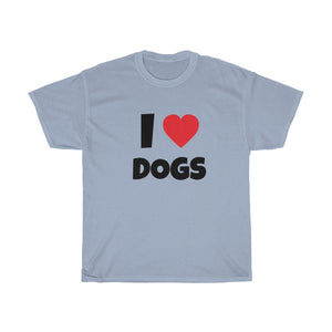 I <3 DOGS Unisex Heavy Cotton Tee