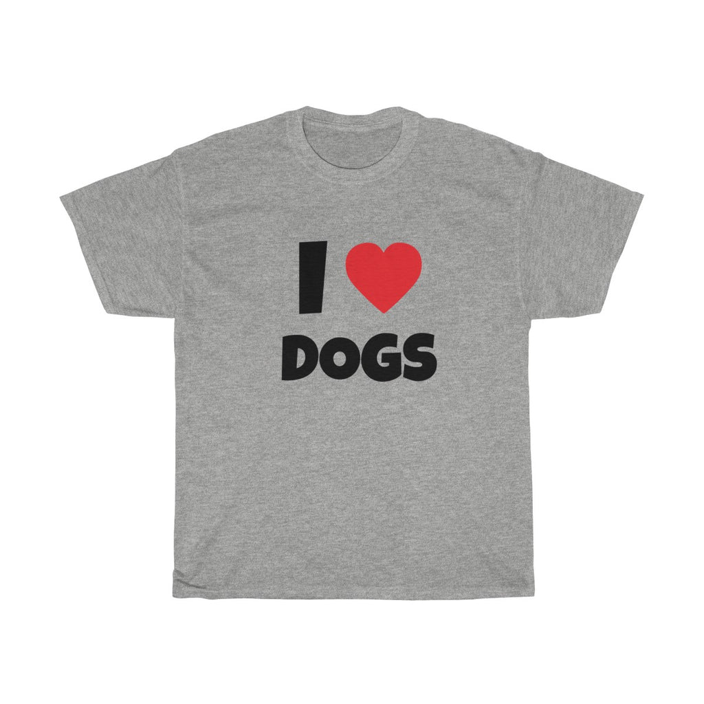 I <3 DOGS Unisex Heavy Cotton Tee