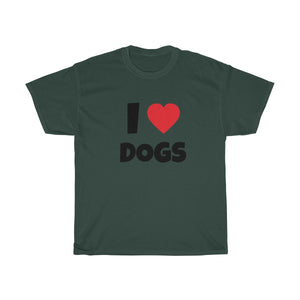 I <3 DOGS Unisex Heavy Cotton Tee