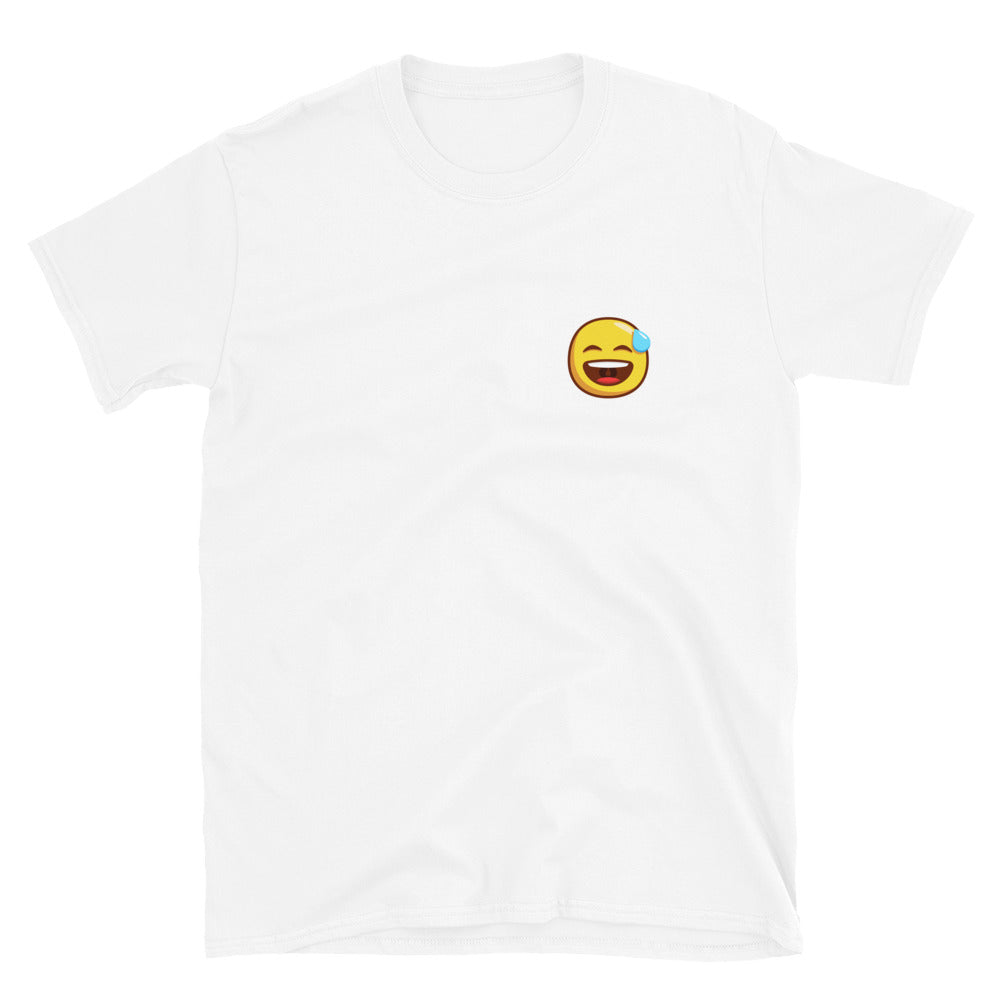 Smiling Face with open Mouth and cold sweat Unisex T-Shirt