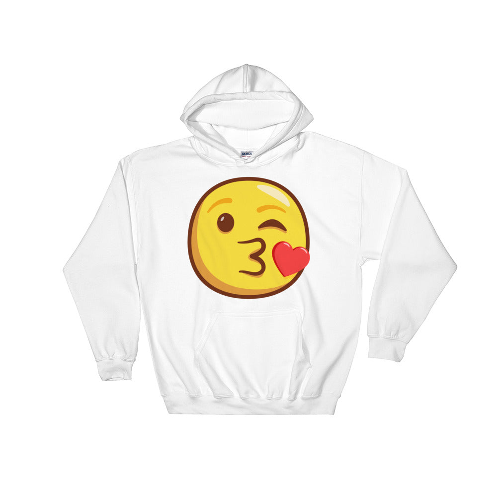 Face throwing a kiss Hooded Sweatshirt