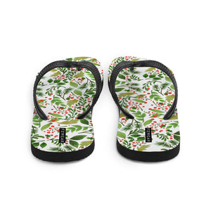 Holly Pattern Flip-Flops