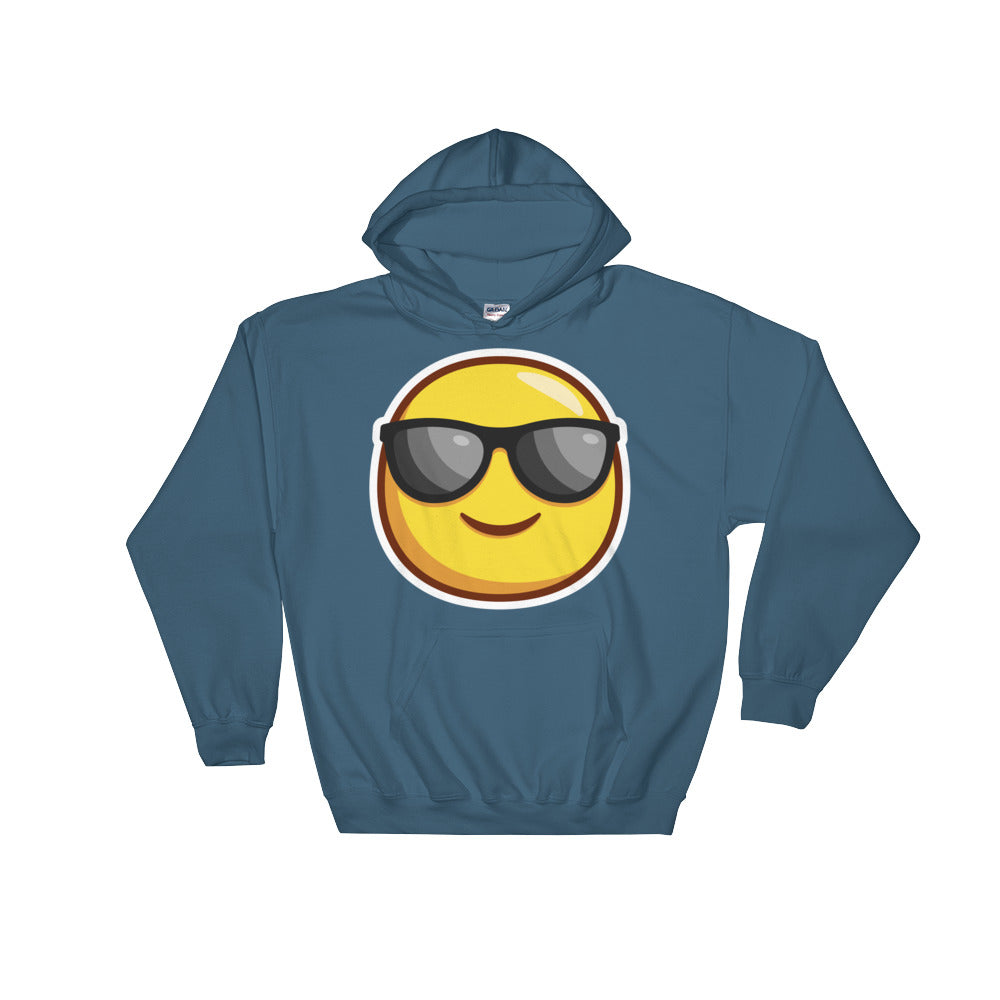 Smiling face with sunglasses Hooded Sweatshirt