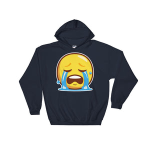 Loudly crying face Hooded Sweatshirt