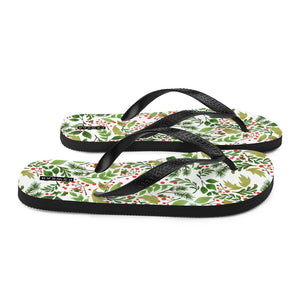 Holly Pattern Flip-Flops