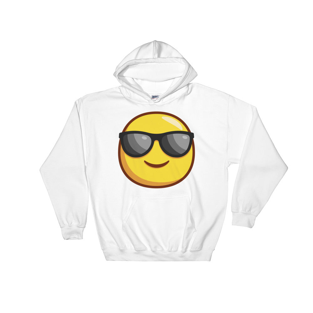 Smiling face with sunglasses Hooded Sweatshirt