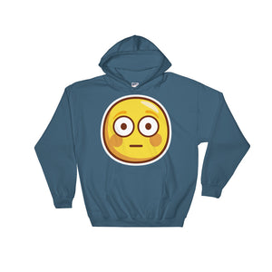 Flushed face Hooded Sweatshirt