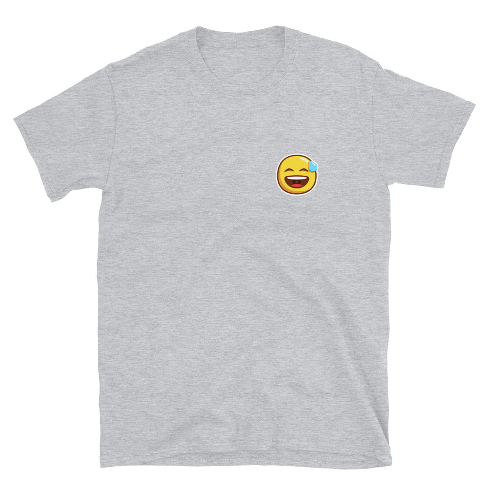 Smiling Face with open Mouth and cold sweat Unisex T-Shirt