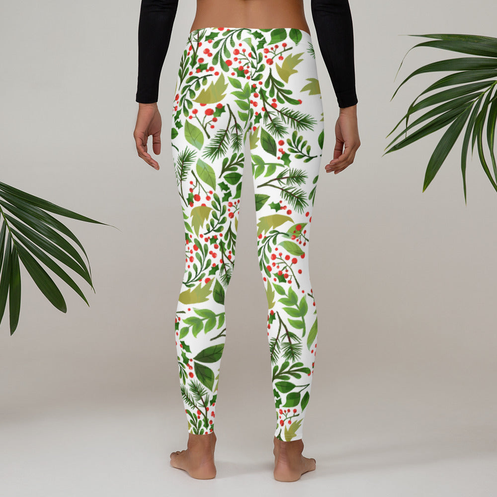 Holly Pattern Leggings