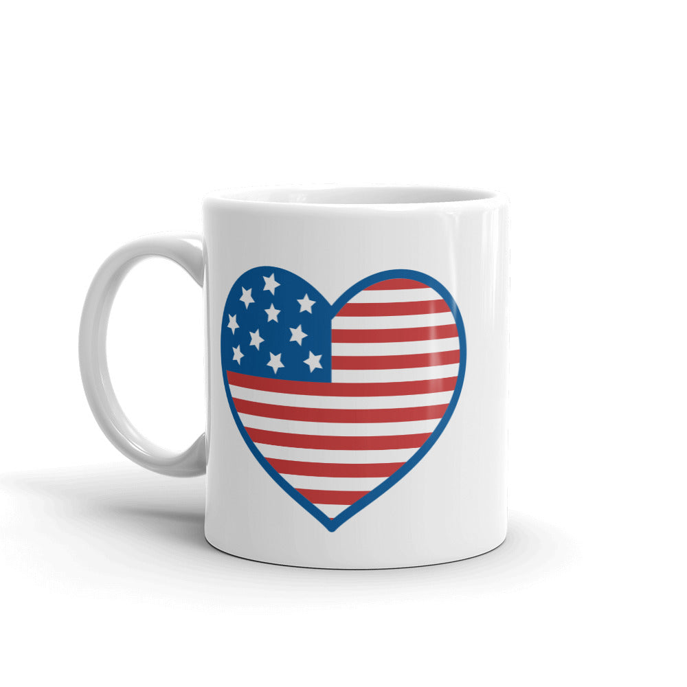 USA Heart Mug