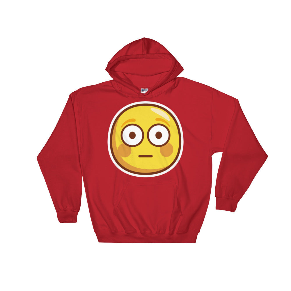 Flushed face Hooded Sweatshirt