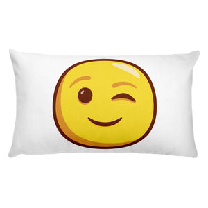 Winking Face Basic Pillow