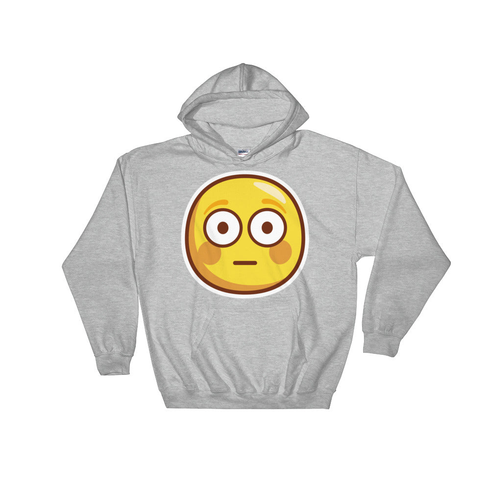 Flushed face Hooded Sweatshirt