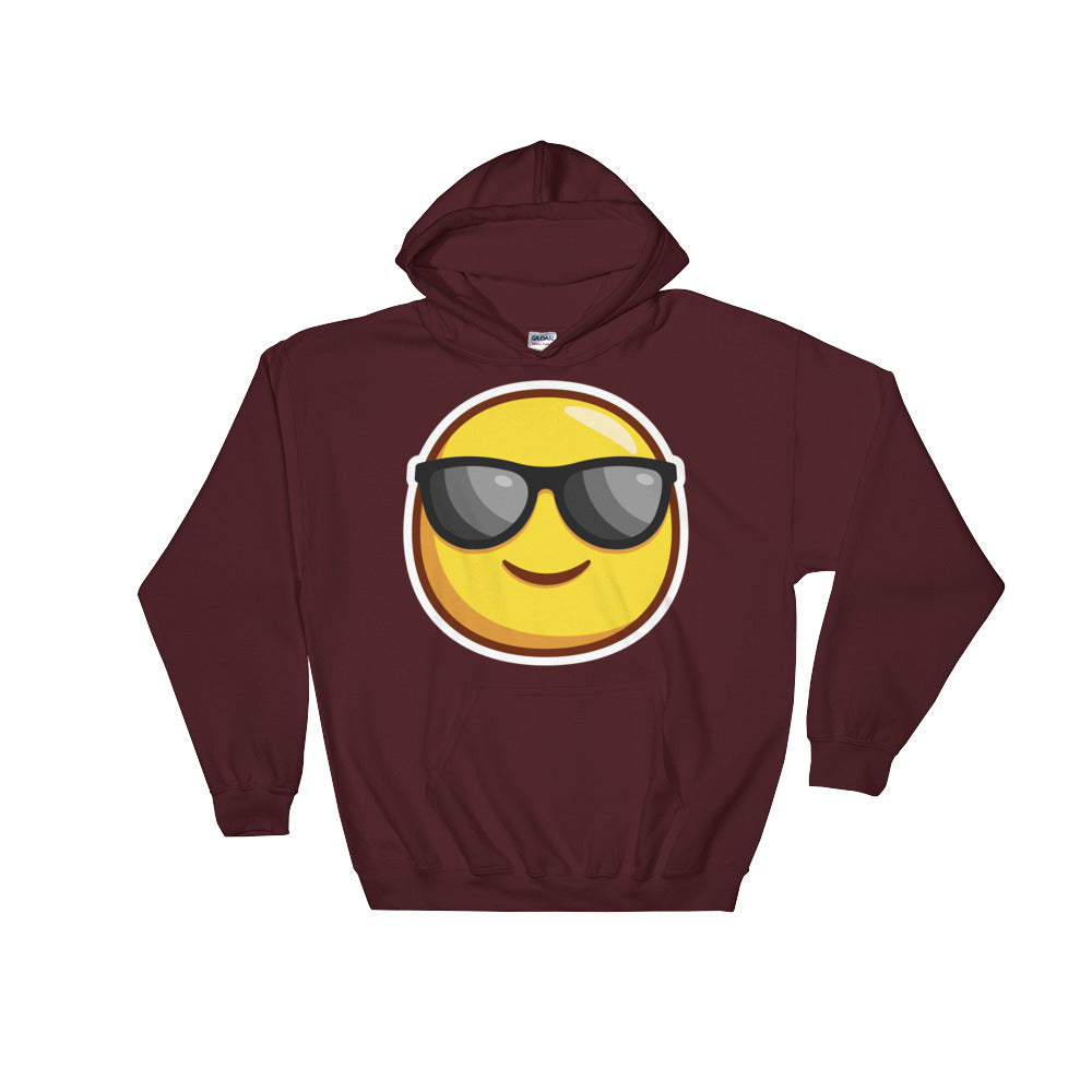 Smiling face with sunglasses Hooded Sweatshirt