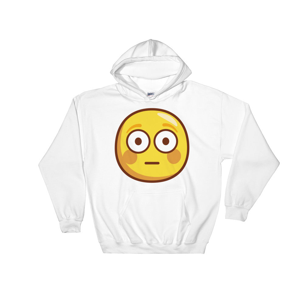 Flushed face Hooded Sweatshirt