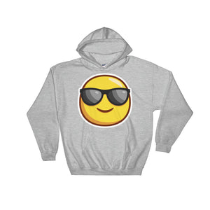 Smiling face with sunglasses Hooded Sweatshirt