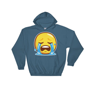 Loudly crying face Hooded Sweatshirt