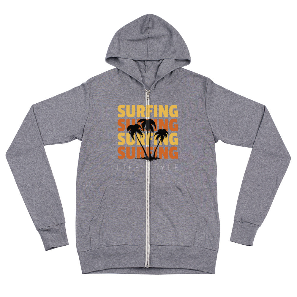 Surfing zip hoodie