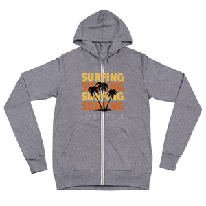 Surfing zip hoodie