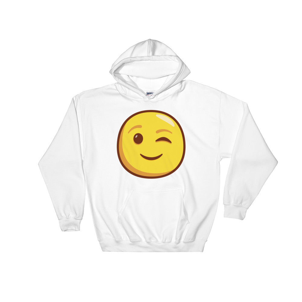 Winking face Hooded Sweatshirt