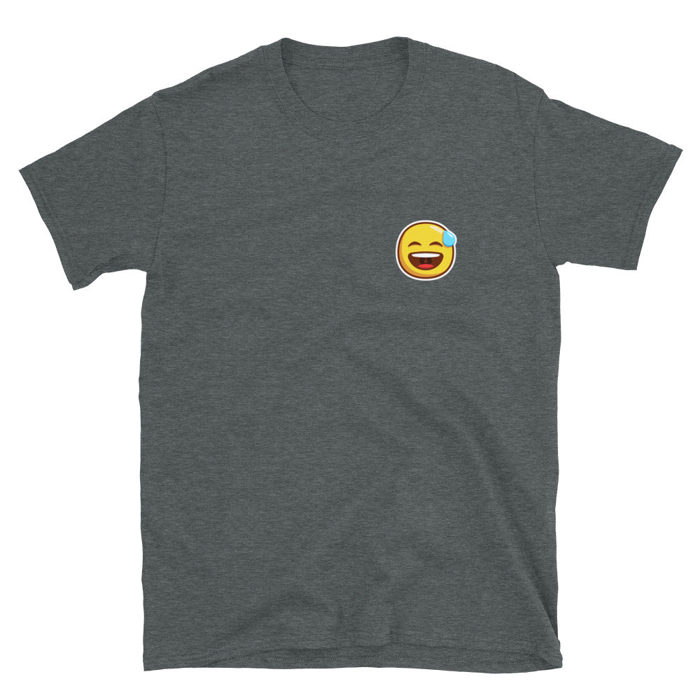 Smiling Face with open Mouth and cold sweat Unisex T-Shirt