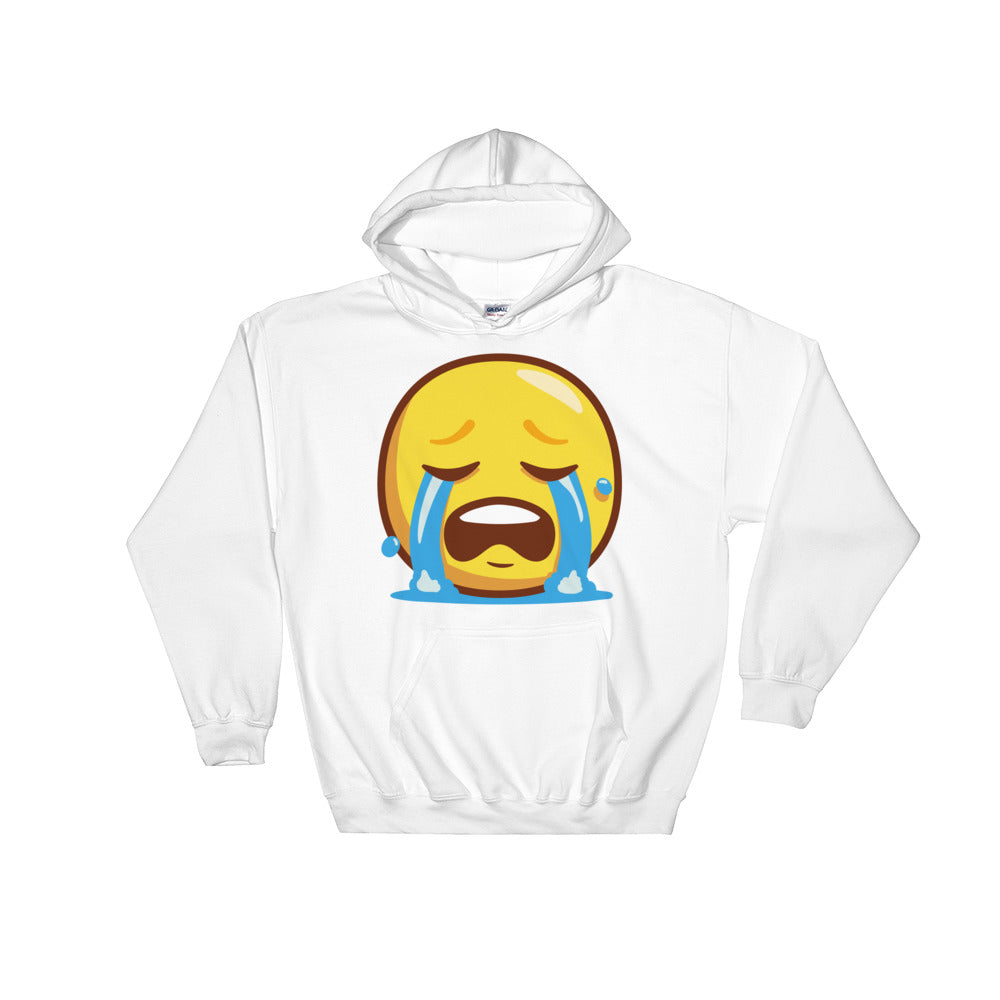 Loudly crying face Hooded Sweatshirt